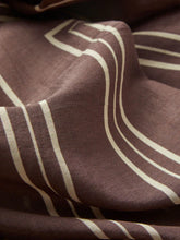 Indlæs billede til gallerivisning BECK SÖNDERGAARD Strié Sico Scarf Hot Fudge Brown
