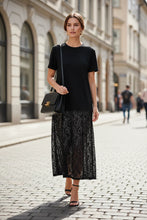 Indlæs billede til gallerivisning HAUTE L'AMITIE Summer Lace SS Dress Sort
