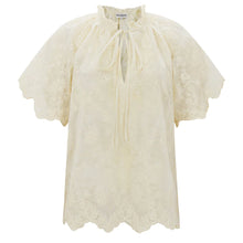 Indlæs billede til gallerivisning LOLLYS LAUNDRY Kali Blouse SS Creme
