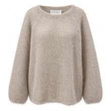 Indlæs billede til gallerivisning PUREHEART Lorraine Knit Taupe Mohair Mix Taupe OneSize
