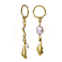 Indlæs billede til gallerivisning MAANESTEN Lyric earrings (guld/sølv)
