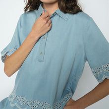 Indlæs billede til gallerivisning MOS MOSH Magda Softy Shirt Light Blue
