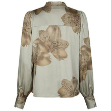 Indlæs billede til gallerivisning NEO NOIR Massima Misty Orchid Blouse Smoke Green
