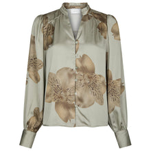 Indlæs billede til gallerivisning NEO NOIR Massima Misty Orchid Blouse Smoke Green
