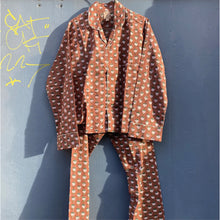 Indlæs billede til gallerivisning CRAFT SISTERS Pyjamas Blockprint Chocolate
