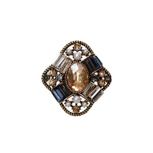 Indlæs billede til gallerivisning BLACK COLOUR Bcrococo Brooch Navy Gold Coloured
