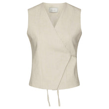 Indlæs billede til gallerivisning NEO NOIR Samara Ramie Waistcoat Natural
