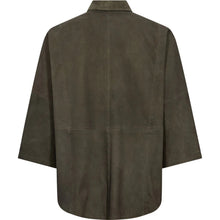 Indlæs billede til gallerivisning DEPECHE Tenna Suede Shirt Khaki
