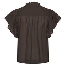 Indlæs billede til gallerivisning NEO NOIR Vinsa Voile Top Dark Brown
