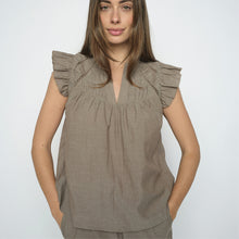 Indlæs billede til gallerivisning MOS MOSH Woda Izha Blouse Chocolate Chip
